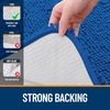 image:imageOLANLY Bathroom Rugs Sets 2 Piece Soft Absorbent Chenille Bath Mats and UShaped Contour Toilet Mat Area Rug Set Machine Washable Bath Carpet Home Decor Accessories 30x2024x20 GreyDeep Navy Blue