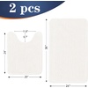 image:imageOLANLY Bathroom Rugs Sets 2 Piece Soft Absorbent Chenille Bath Mats and UShaped Contour Toilet Mat Area Rug Set Machine Washable Bath Carpet Home Decor Accessories 30x2024x20 GreyIvory