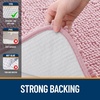 image:imageOLANLY Bathroom Rugs Sets 2 Piece Soft Absorbent Chenille Bath Mats and UShaped Contour Toilet Mat Area Rug Set Machine Washable Bath Carpet Home Decor Accessories 30x2024x20 GreyDusty Rose
