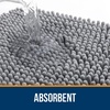 image:imageOLANLY Bathroom Rugs Sets 2 Piece Soft Absorbent Chenille Bath Mats and UShaped Contour Toilet Mat Area Rug Set Machine Washable Bath Carpet Home Decor Accessories 30x2024x20 GreyGrey