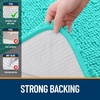 image:imageOLANLY Bathroom Rugs Sets 2 Piece Soft Absorbent Chenille Bath Mats and UShaped Contour Toilet Mat Area Rug Set Machine Washable Bath Carpet Home Decor Accessories 30x2024x20 GreyTeal