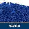 image:imageOLANLY Bathroom Rugs Sets 2 Piece Soft Absorbent Chenille Bath Mats and UShaped Contour Toilet Mat Area Rug Set Machine Washable Bath Carpet Home Decor Accessories 30x2024x20 GreyRoyal Blue