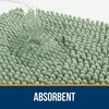 image:imageOLANLY Bathroom Rugs Sets 2 Piece Soft Absorbent Chenille Bath Mats and UShaped Contour Toilet Mat Area Rug Set Machine Washable Bath Carpet Home Decor Accessories 30x2024x20 GreySage Green