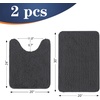 image:imageOLANLY Bathroom Rugs Sets 2 Piece Soft Absorbent Chenille Bath Mats and UShaped Contour Toilet Mat Area Rug Set Machine Washable Bath Carpet Home Decor Accessories 30x2024x20 GreyDark Grey