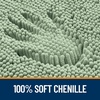 image:imageOLANLY Bathroom Rugs Sets 2 Piece Soft Absorbent Chenille Bath Mats and UShaped Contour Toilet Mat Area Rug Set Machine Washable Bath Carpet Home Decor Accessories 30x2024x20 GreySage Green