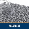 image:imageOLANLY Bathroom Rugs Sets 2 Piece Soft Absorbent Chenille Bath Mats and UShaped Contour Toilet Mat Area Rug Set Machine Washable Bath Carpet Home Decor Accessories 30x2024x20 GreyGrey