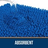 image:imageOLANLY Bathroom Rugs Sets 2 Piece Soft Absorbent Chenille Bath Mats and UShaped Contour Toilet Mat Area Rug Set Machine Washable Bath Carpet Home Decor Accessories 30x2024x20 GreyDeep Navy Blue