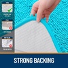 image:imageOLANLY Bathroom Rugs Sets 2 Piece Soft Absorbent Chenille Bath Mats and UShaped Contour Toilet Mat Area Rug Set Machine Washable Bath Carpet Home Decor Accessories 30x2024x20 GreyAqua Sky