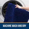 image:imageOLANLY Bathroom Rugs Sets 2 Piece Soft Absorbent Chenille Bath Mats and UShaped Contour Toilet Mat Area Rug Set Machine Washable Bath Carpet Home Decor Accessories 30x2024x20 GreyNavy