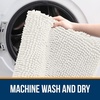 image:imageOLANLY Bathroom Rugs Sets 2 Piece Soft Absorbent Chenille Bath Mats and UShaped Contour Toilet Mat Area Rug Set Machine Washable Bath Carpet Home Decor Accessories 30x2024x20 GreyIvory
