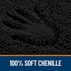 image:imageOLANLY Bathroom Rugs Sets 2 Piece Soft Absorbent Chenille Bath Mats and UShaped Contour Toilet Mat Area Rug Set Machine Washable Bath Carpet Home Decor Accessories 30x2024x20 GreyBlack