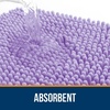 image:imageOLANLY Bathroom Rugs Sets 2 Piece Soft Absorbent Chenille Bath Mats and UShaped Contour Toilet Mat Area Rug Set Machine Washable Bath Carpet Home Decor Accessories 30x2024x20 GreyLavender