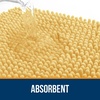 image:imageOLANLY Bathroom Rugs Sets 2 Piece Soft Absorbent Chenille Bath Mats and UShaped Contour Toilet Mat Area Rug Set Machine Washable Bath Carpet Home Decor Accessories 30x2024x20 GreyYellow