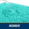 image:imageOLANLY Bathroom Rugs Sets 2 Piece Soft Absorbent Chenille Bath Mats and UShaped Contour Toilet Mat Area Rug Set Machine Washable Bath Carpet Home Decor Accessories 30x2024x20 GreyTeal