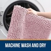 image:imageOLANLY Bathroom Rugs Sets 2 Piece Soft Absorbent Chenille Bath Mats and UShaped Contour Toilet Mat Area Rug Set Machine Washable Bath Carpet Home Decor Accessories 30x2024x20 GreyDusty Rose