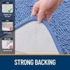 image:imageOLANLY Bathroom Rugs Sets 2 Piece Soft Absorbent Chenille Bath Mats and UShaped Contour Toilet Mat Area Rug Set Machine Washable Bath Carpet Home Decor Accessories 30x2024x20 GreyCornflower Blue