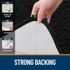 image:imageOLANLY Bathroom Rugs Sets 2 Piece Soft Absorbent Chenille Bath Mats and UShaped Contour Toilet Mat Area Rug Set Machine Washable Bath Carpet Home Decor Accessories 30x2024x20 GreyBlack