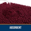 image:imageOLANLY Bathroom Rugs Sets 2 Piece Soft Absorbent Chenille Bath Mats and UShaped Contour Toilet Mat Area Rug Set Machine Washable Bath Carpet Home Decor Accessories 30x2024x20 GreyBurgundy