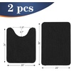 image:imageOLANLY Bathroom Rugs Sets 2 Piece Soft Absorbent Chenille Bath Mats and UShaped Contour Toilet Mat Area Rug Set Machine Washable Bath Carpet Home Decor Accessories 30x2024x20 GreyBlack