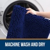 image:imageOLANLY Bathroom Rugs Sets 2 Piece Soft Absorbent Chenille Bath Mats and UShaped Contour Toilet Mat Area Rug Set Machine Washable Bath Carpet Home Decor Accessories 30x2024x20 GreyNavy