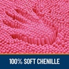 image:imageOLANLY Bathroom Rugs Sets 2 Piece Soft Absorbent Chenille Bath Mats and UShaped Contour Toilet Mat Area Rug Set Machine Washable Bath Carpet Home Decor Accessories 30x2024x20 GreyHot Pink