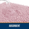 image:imageOLANLY Bathroom Rugs Sets 2 Piece Soft Absorbent Chenille Bath Mats and UShaped Contour Toilet Mat Area Rug Set Machine Washable Bath Carpet Home Decor Accessories 30x2024x20 GreyDusty Rose