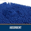 image:imageOLANLY Bathroom Rugs Sets 2 Piece Soft Absorbent Chenille Bath Mats and UShaped Contour Toilet Mat Area Rug Set Machine Washable Bath Carpet Home Decor Accessories 30x2024x20 GreyRoyal Blue