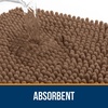 image:imageOLANLY Bathroom Rugs Sets 2 Piece Soft Absorbent Chenille Bath Mats and UShaped Contour Toilet Mat Area Rug Set Machine Washable Bath Carpet Home Decor Accessories 30x2024x20 GreyMocha