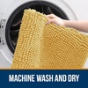 image:imageOLANLY Bathroom Rugs Sets 2 Piece Soft Absorbent Chenille Bath Mats and UShaped Contour Toilet Mat Area Rug Set Machine Washable Bath Carpet Home Decor Accessories 30x2024x20 GreyYellow
