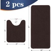 image:imageOLANLY Bathroom Rugs Sets 2 Piece Soft Absorbent Chenille Bath Mats and UShaped Contour Toilet Mat Area Rug Set Machine Washable Bath Carpet Home Decor Accessories 30x2024x20 GreyBrown