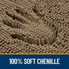 image:imageOLANLY Bathroom Rugs Sets 2 Piece Soft Absorbent Chenille Bath Mats and UShaped Contour Toilet Mat Area Rug Set Machine Washable Bath Carpet Home Decor Accessories 30x2024x20 GreyTan