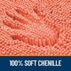 image:imageOLANLY Bathroom Rugs Sets 3 Piece Soft Absorbent Chenille Bath Mats and UShaped Contour Toilet Rug Quick Dry Home Decor Accessories Bath Mat Set for Bathroom 30x2024x1624x20 GreyCoral