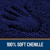 image:imageOLANLY Bathroom Rugs Sets 3 Piece Soft Absorbent Chenille Bath Mats and UShaped Contour Toilet Rug Quick Dry Home Decor Accessories Bath Mat Set for Bathroom 30x2024x1624x20 GreyNavy