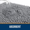 image:imageOLANLY Bathroom Rugs Sets 3 Piece Soft Absorbent Chenille Bath Mats and UShaped Contour Toilet Rug Quick Dry Home Decor Accessories Bath Mat Set for Bathroom 30x2024x1624x20 GreyGrey