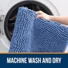 image:imageOLANLY Bathroom Rugs Sets 3 Piece Soft Absorbent Chenille Bath Mats and UShaped Contour Toilet Rug Quick Dry Home Decor Accessories Bath Mat Set for Bathroom 30x2024x1624x20 GreyCornflower Blue