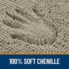 image:imageOLANLY Bathroom Rugs Sets 3 Piece Soft Absorbent Chenille Bath Mats and UShaped Contour Toilet Rug Quick Dry Home Decor Accessories Bath Mat Set for Bathroom 30x2024x1624x20 GreyWarm Taupe