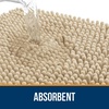 image:imageOLANLY Bathroom Rugs Sets 3 Piece Soft Absorbent Chenille Bath Mats and UShaped Contour Toilet Rug Quick Dry Home Decor Accessories Bath Mat Set for Bathroom 30x2024x1624x20 GreyBeige