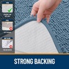 image:imageOLANLY Bathroom Rugs Sets 3 Piece Soft Absorbent Chenille Bath Mats and UShaped Contour Toilet Rug Quick Dry Home Decor Accessories Bath Mat Set for Bathroom 30x2024x1624x20 GreyAiry Blue