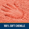image:imageOLANLY Bathroom Rugs Sets 3 Piece Soft Absorbent Chenille Bath Mats and UShaped Contour Toilet Rug Quick Dry Home Decor Accessories Bath Mat Set for Bathroom 30x2024x1624x20 GreyCoral