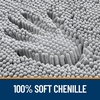 image:imageOLANLY Bathroom Rugs Sets 3 Piece Soft Absorbent Chenille Bath Mats and UShaped Contour Toilet Rug Quick Dry Home Decor Accessories Bath Mat Set for Bathroom 30x2024x1624x20 GreyLight Grey