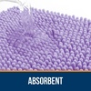 image:imageOLANLY Bathroom Rugs Sets 3 Piece Soft Absorbent Chenille Bath Mats and UShaped Contour Toilet Rug Quick Dry Home Decor Accessories Bath Mat Set for Bathroom 30x2024x1624x20 GreyLavender