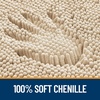 image:imageOLANLY Bathroom Rugs Sets 3 Piece Soft Absorbent Chenille Bath Mats and UShaped Contour Toilet Rug Quick Dry Home Decor Accessories Bath Mat Set for Bathroom 30x2024x1624x20 GreyBeige
