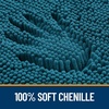 image:imageOLANLY Bathroom Rugs Sets 3 Piece Soft Absorbent Chenille Bath Mats and UShaped Contour Toilet Rug Quick Dry Home Decor Accessories Bath Mat Set for Bathroom 30x2024x1624x20 GreyPeacock Blue