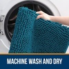 image:imageOLANLY Bathroom Rugs Sets 3 Piece Soft Absorbent Chenille Bath Mats and UShaped Contour Toilet Rug Quick Dry Home Decor Accessories Bath Mat Set for Bathroom 30x2024x1624x20 GreyPeacock Blue