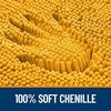 image:imageOLANLY Bathroom Rugs Sets 3 Piece Soft Absorbent Chenille Bath Mats and UShaped Contour Toilet Rug Quick Dry Home Decor Accessories Bath Mat Set for Bathroom 30x2024x1624x20 GreyGolden Yellow