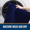 image:imageOLANLY Bathroom Rugs Sets 3 Piece Soft Absorbent Chenille Bath Mats and UShaped Contour Toilet Rug Quick Dry Home Decor Accessories Bath Mat Set for Bathroom 30x2024x1624x20 GreyNavy