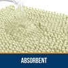 image:imageOLANLY Bathroom Rugs Sets 3 Piece Soft Absorbent Chenille Bath Mats and UShaped Contour Toilet Rug Quick Dry Home Decor Accessories Bath Mat Set for Bathroom 30x2024x1624x20 GreyVanilla