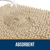 image:imageOLANLY Bathroom Rugs Sets 3 Piece Soft Absorbent Chenille Bath Mats and UShaped Contour Toilet Rug Quick Dry Home Decor Accessories Bath Mat Set for Bathroom 30x2024x1624x20 GreyBeige