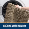 image:imageOLANLY Bathroom Rugs Sets 3 Piece Soft Absorbent Chenille Bath Mats and UShaped Contour Toilet Rug Quick Dry Home Decor Accessories Bath Mat Set for Bathroom 30x2024x1624x20 GreyTan
