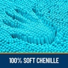image:imageOLANLY Bathroom Rugs Sets 3 Piece Soft Absorbent Chenille Bath Mats and UShaped Contour Toilet Rug Quick Dry Home Decor Accessories Bath Mat Set for Bathroom 30x2024x1624x20 GreyAqua Sky